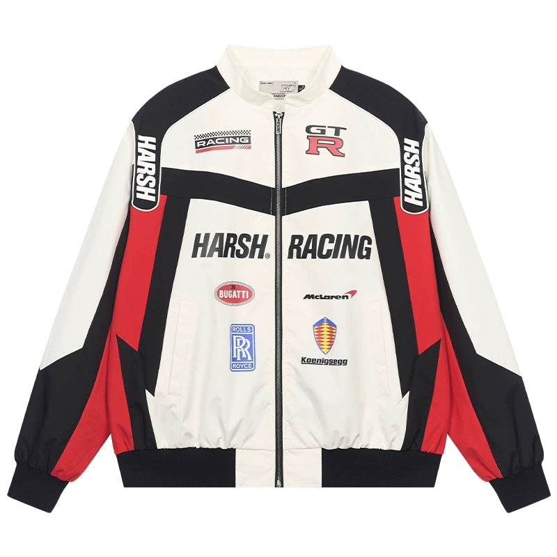 Harshandcruel Stitching Racing Jacket