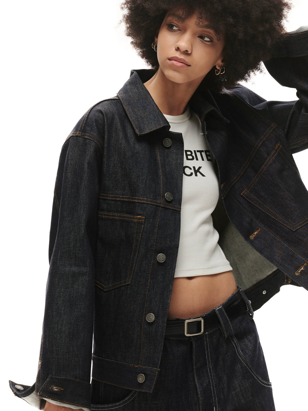 Loopsoon Original Cow Denim Casual Versatile Jacket