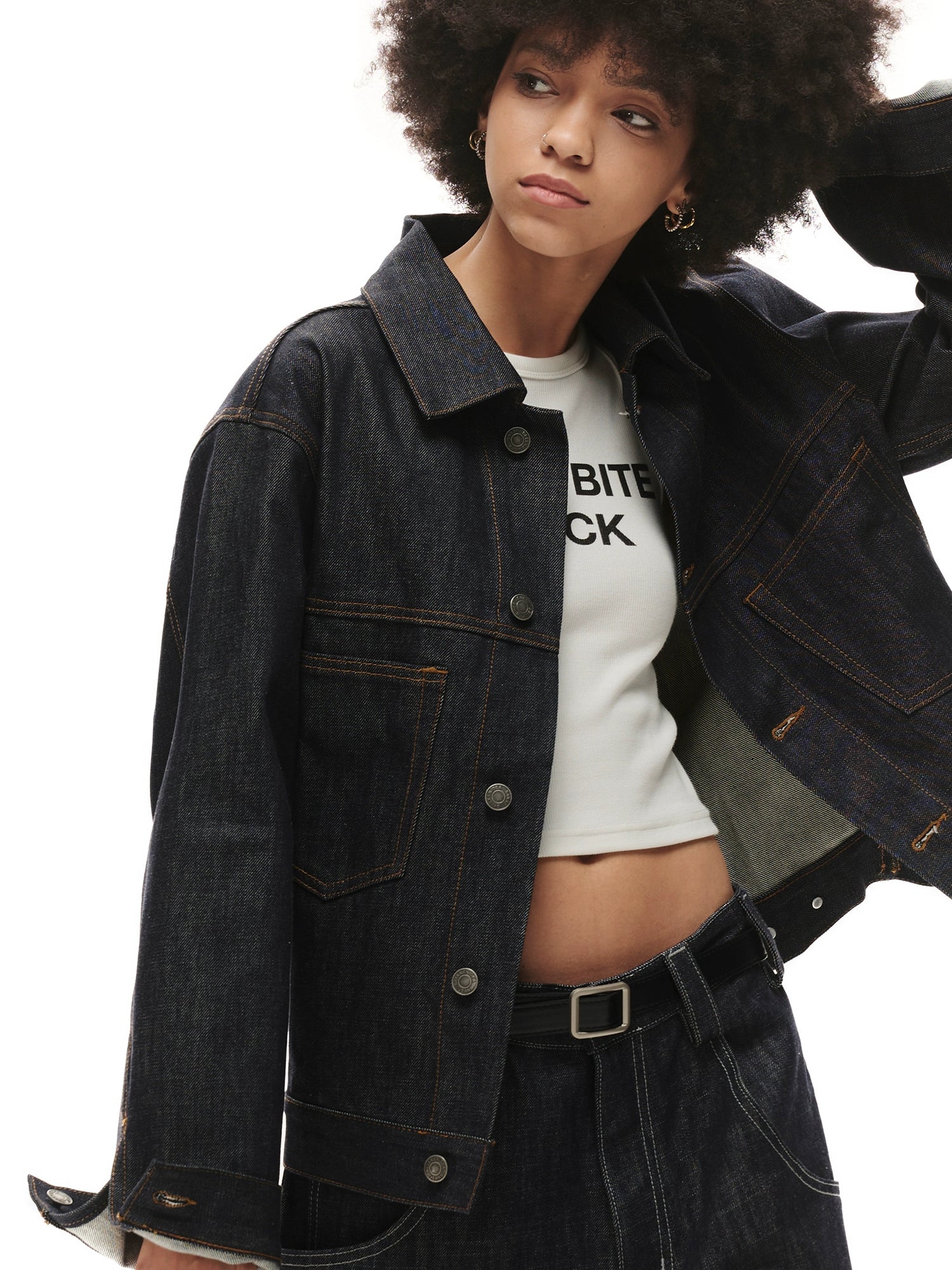 Loopsoon Original Cow Denim Casual Versatile Jacket