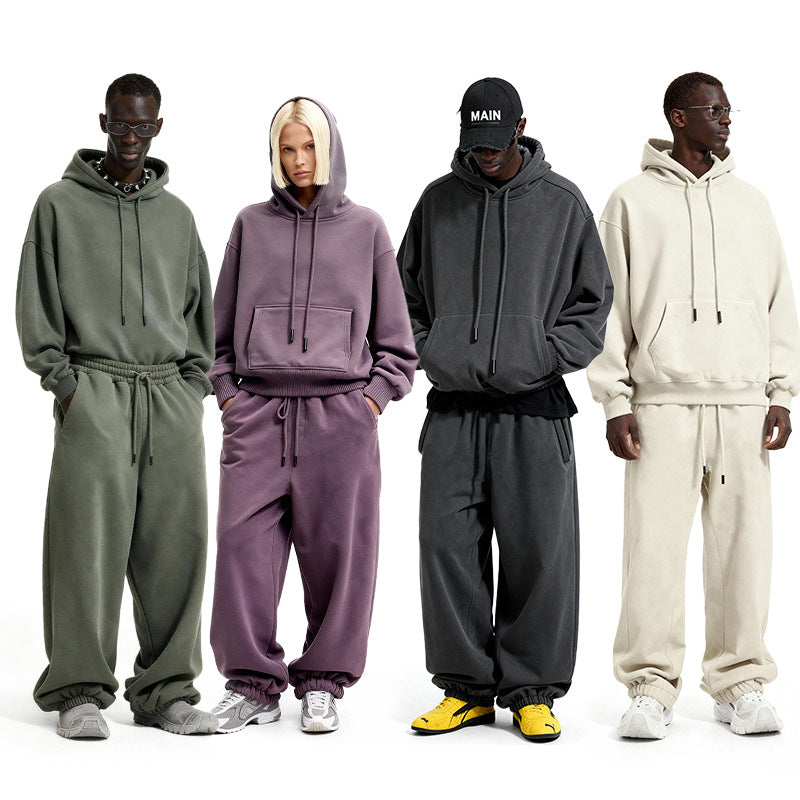 Inflation Casual Simple Hooded Set