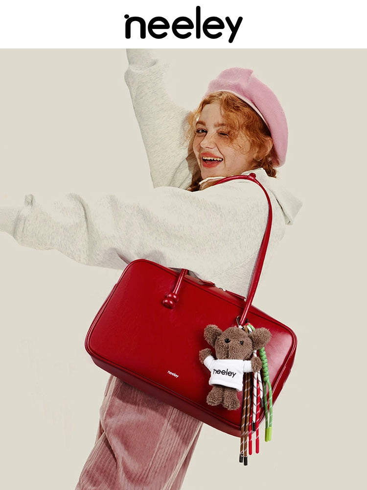 Neeley Leather Large Capacity Commuter Tote Bag