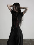 INDULGE Semi-turtleneck Slim Waist Tee