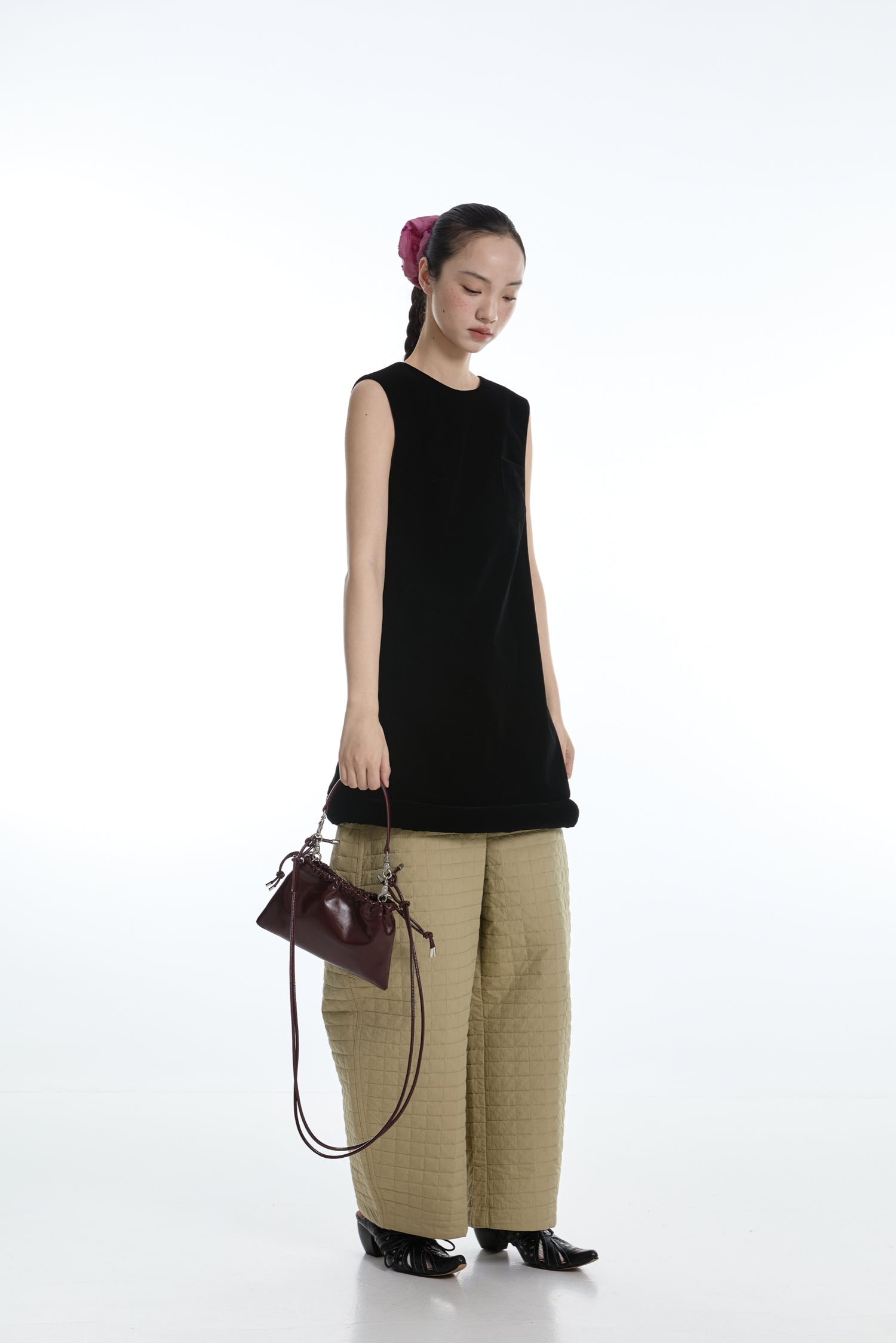 DirtySix Cow Split Leather Fran little cloud cowhide small bag