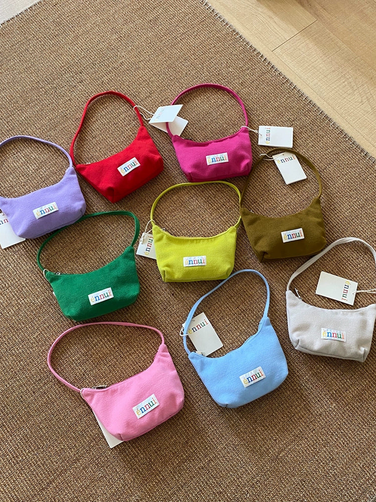 ENNUI Square Vintage Zipper Handheld Underarm Bag