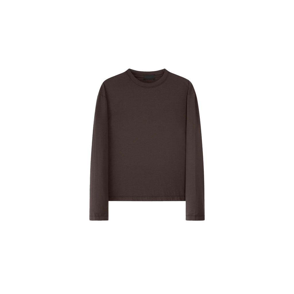 PLUS NO LOGO Simple Casual Versatile Soft Long Sleeve