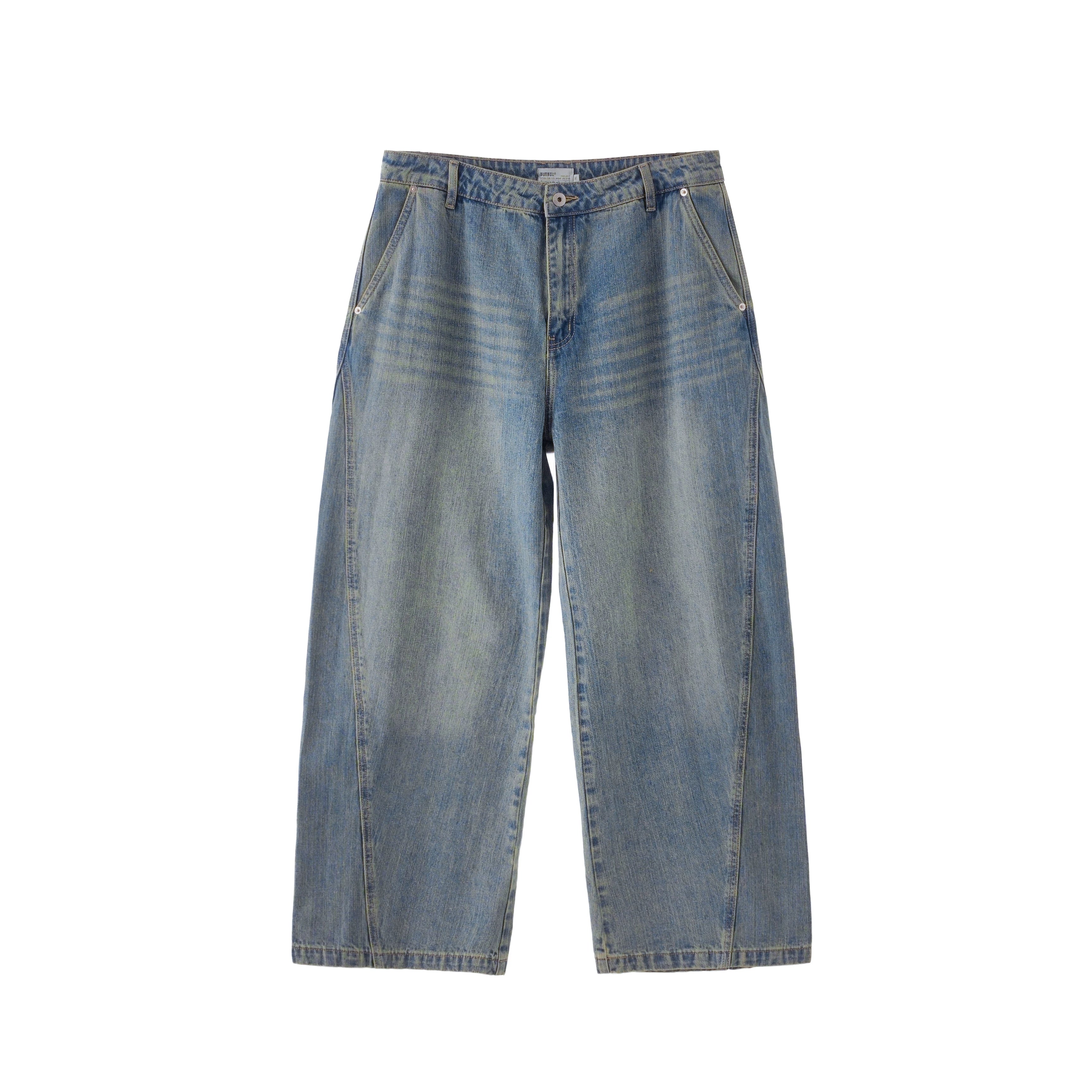 BUTTBILL Vintage Stitched Casual Jeans