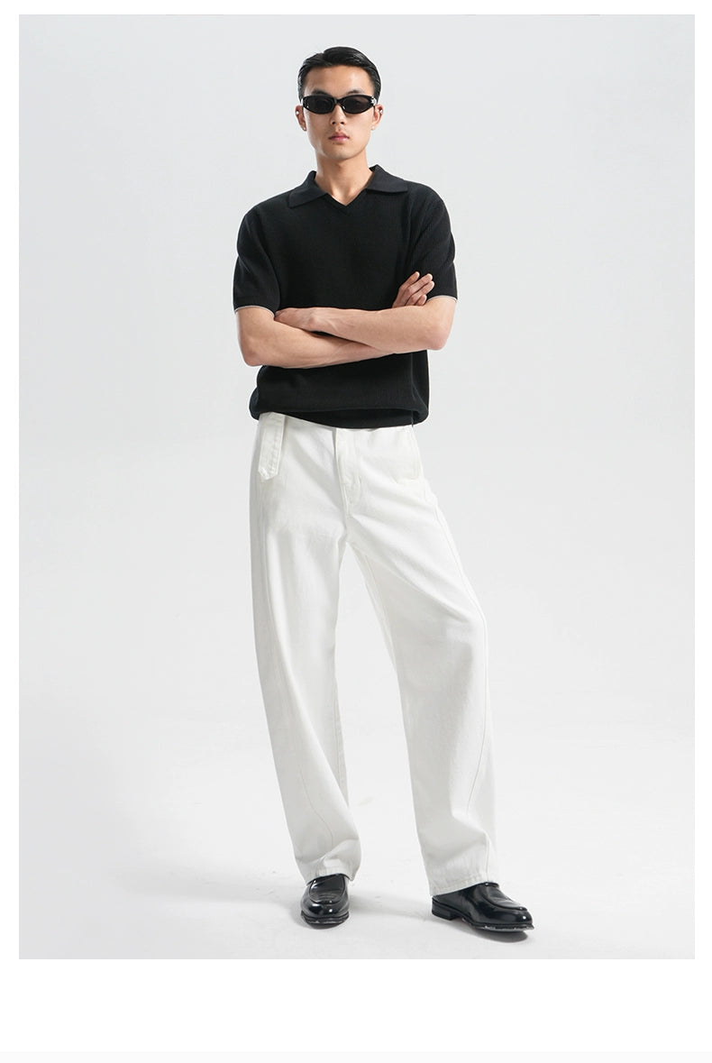 SEE ALSO [Quiet Luxury Upstart] 16S long-staple cotton old money Knitted Polo Shirt