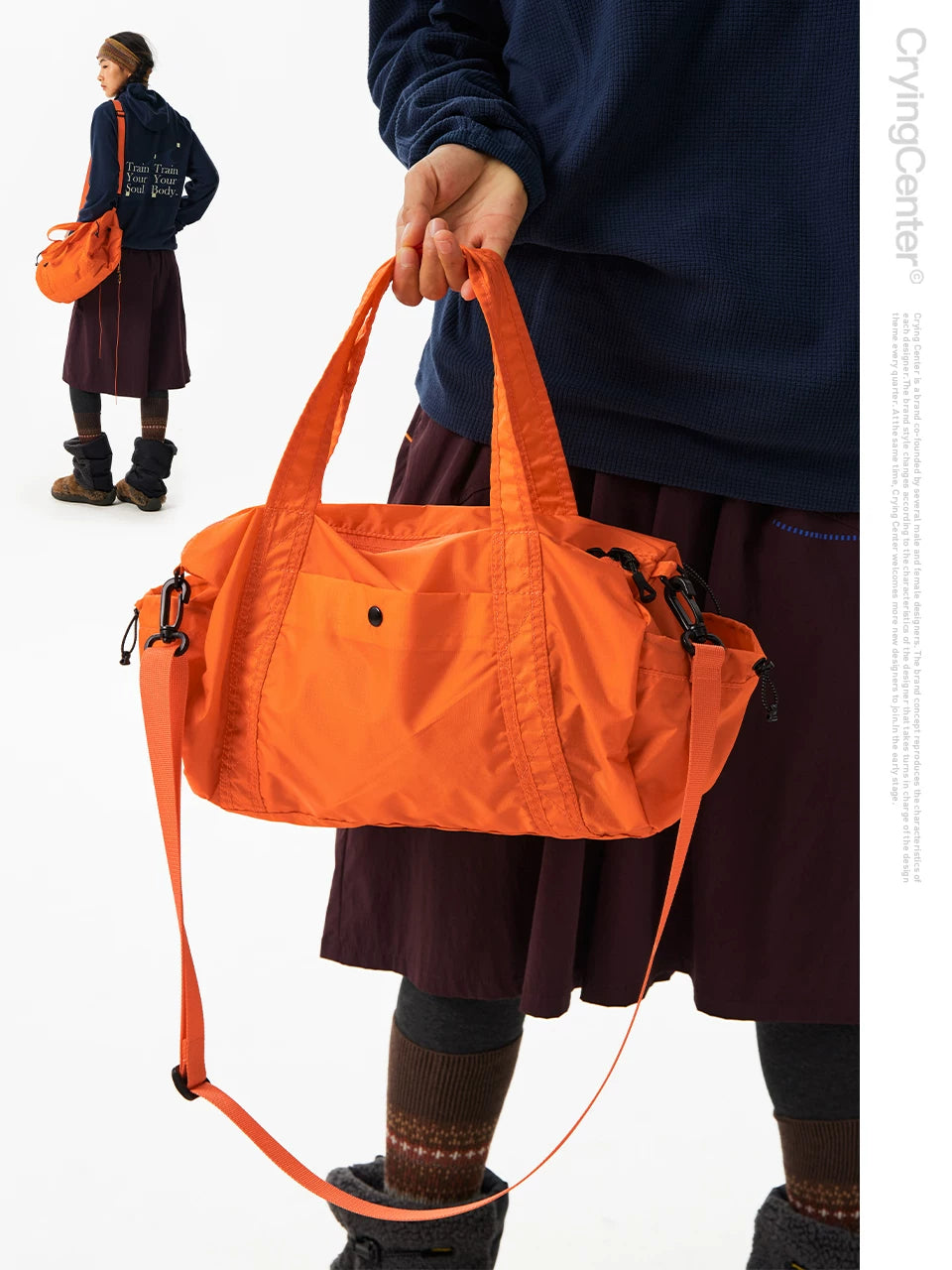 CryingCenter Outdoor Wear-resistant Leisure Sports Messenger Bag