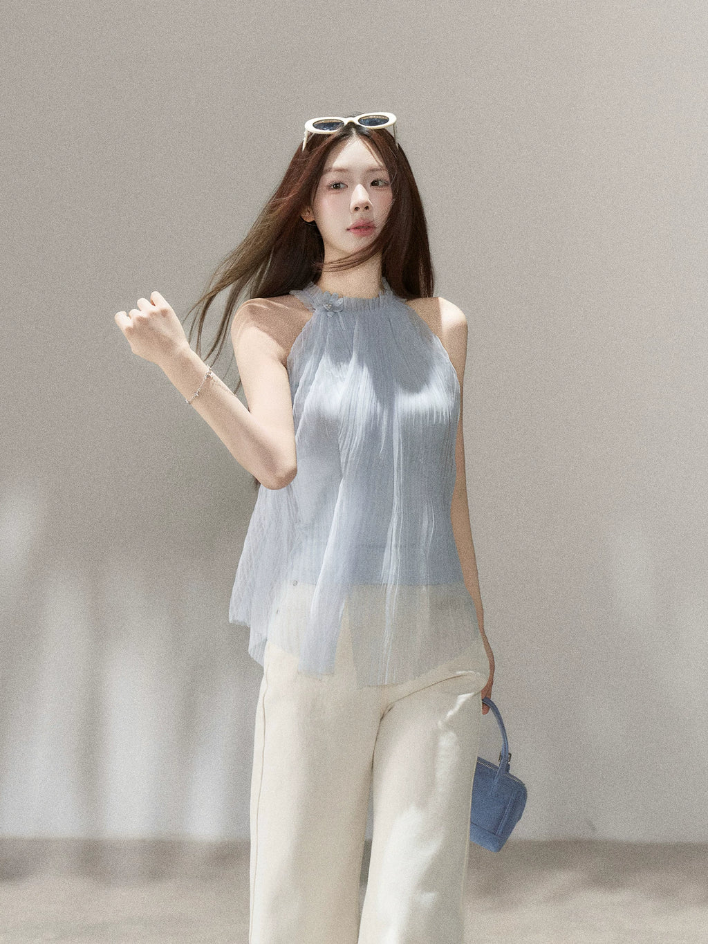 Wildberry Sleeveless Neck Shirt