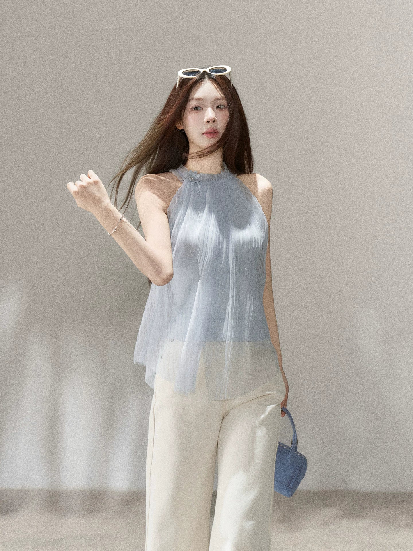 Wildberry Sleeveless Neck Shirt