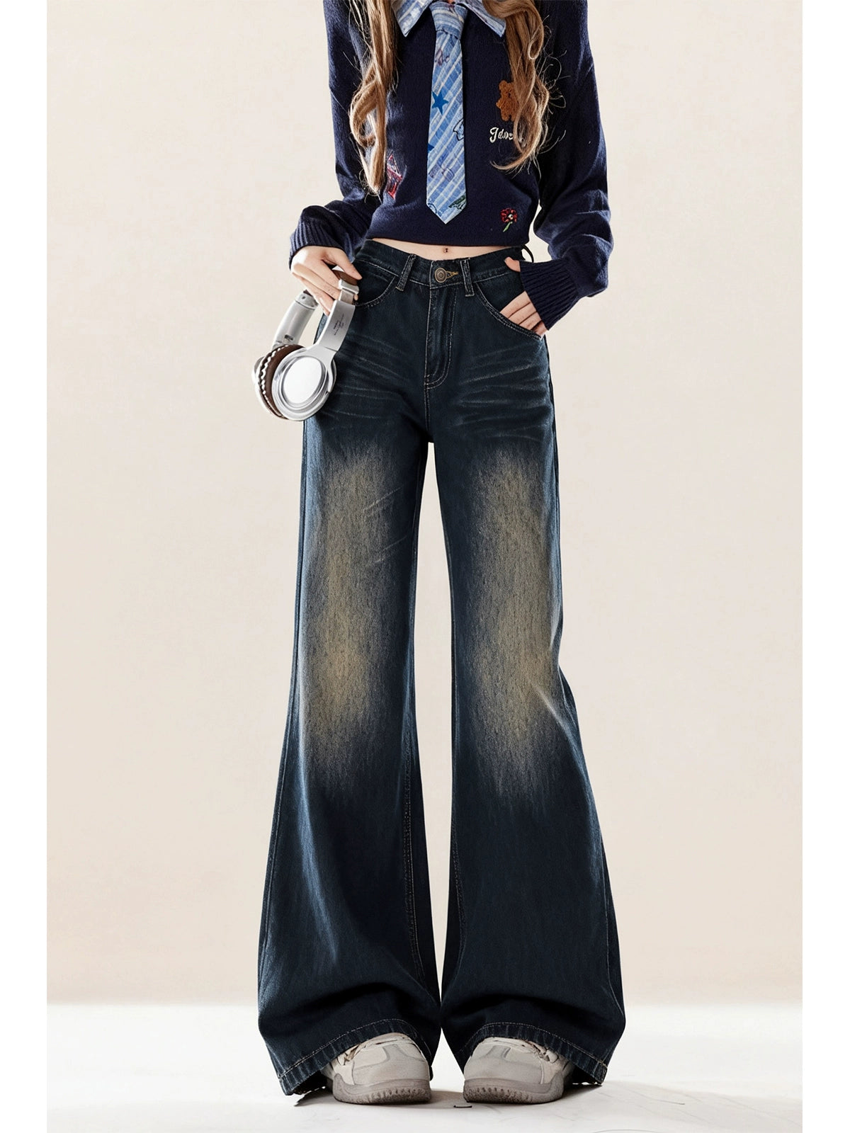 ZRSEE Vintage High Waist Jeans