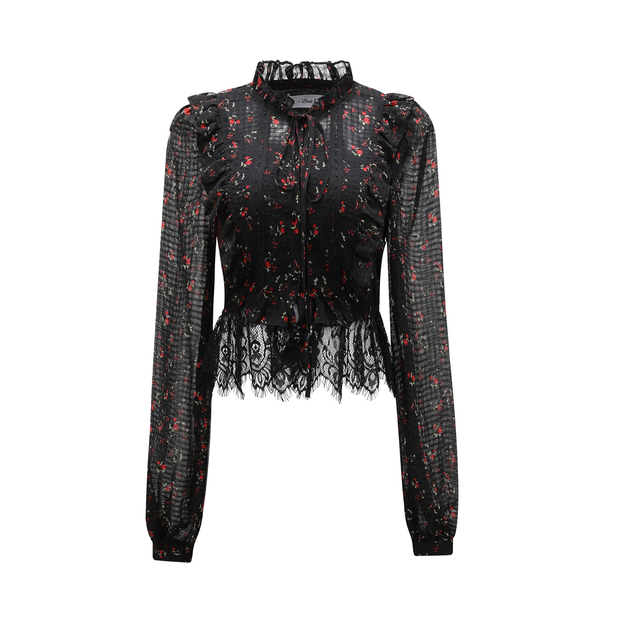 Barb Chill Floral Lace Skirt Two-piece Set