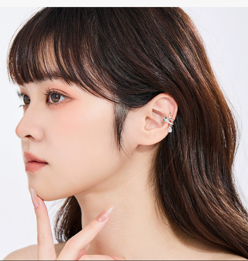 DODOGOGO Light Luxury Snake-shaped Ear Bone Clip Without Ear Hole