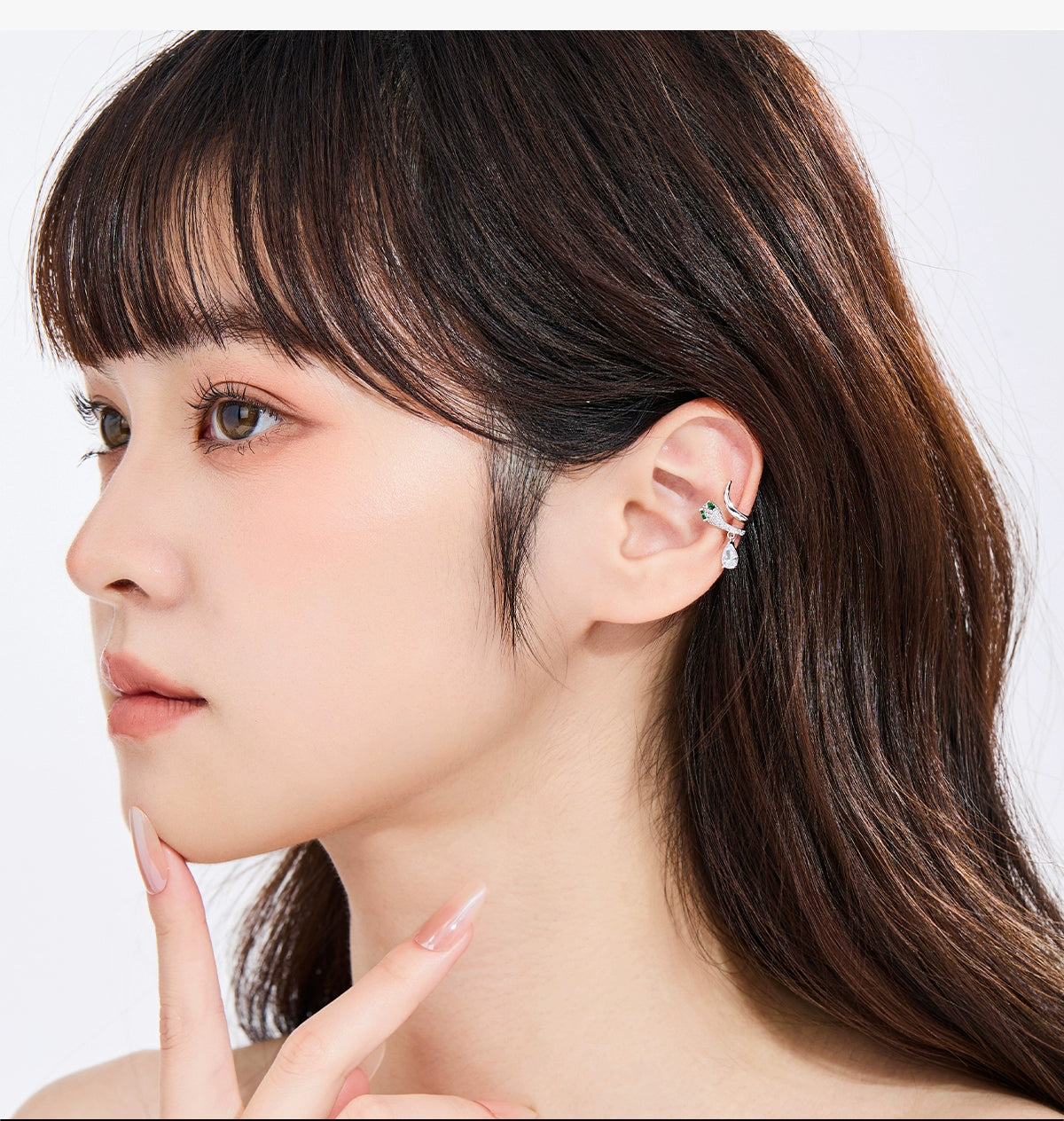 DODOGOGO Light Luxury Snake-shaped Ear Bone Clip Without Ear Hole