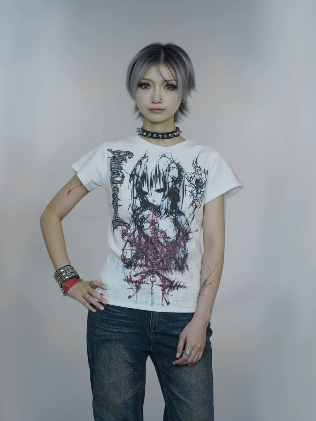 WEBBAR Casual Versatile Shoulder Tee