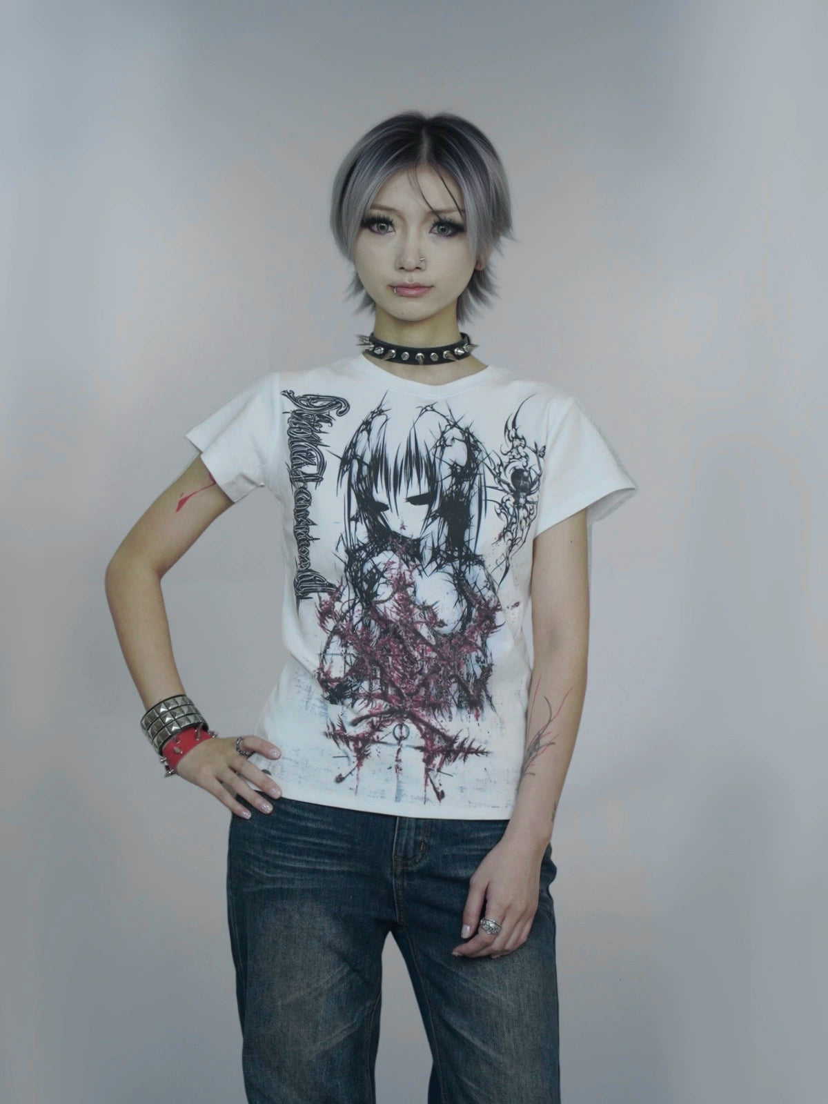 WEBBAR Casual Versatile Shoulder Tee