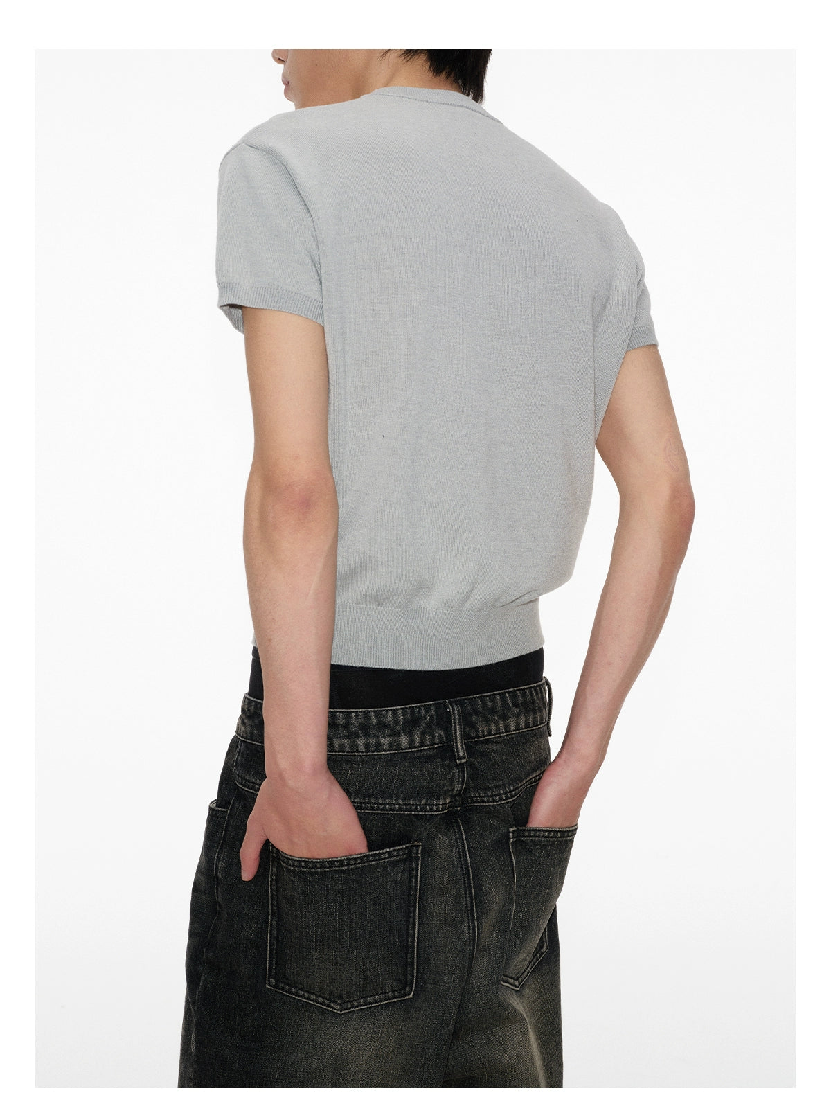 JCAESAR Knitted Slim Tee