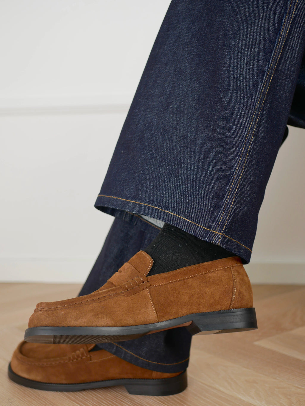 NO LOGO Loafers One-pedal Leather Shoes