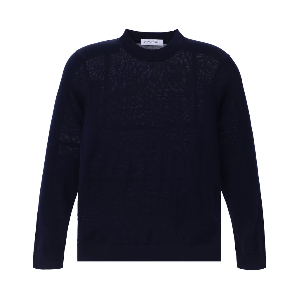ZOZO FOREST 100% Merino Wool Crewneck Sweater