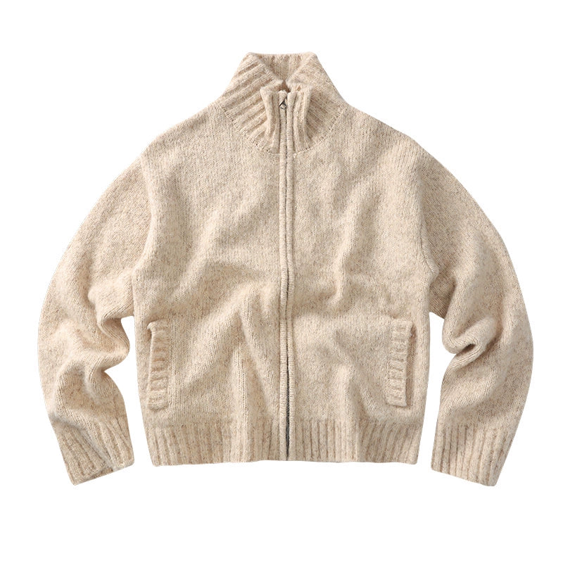CoosRetro Premium Vintage Stand-Up Collar Sweater