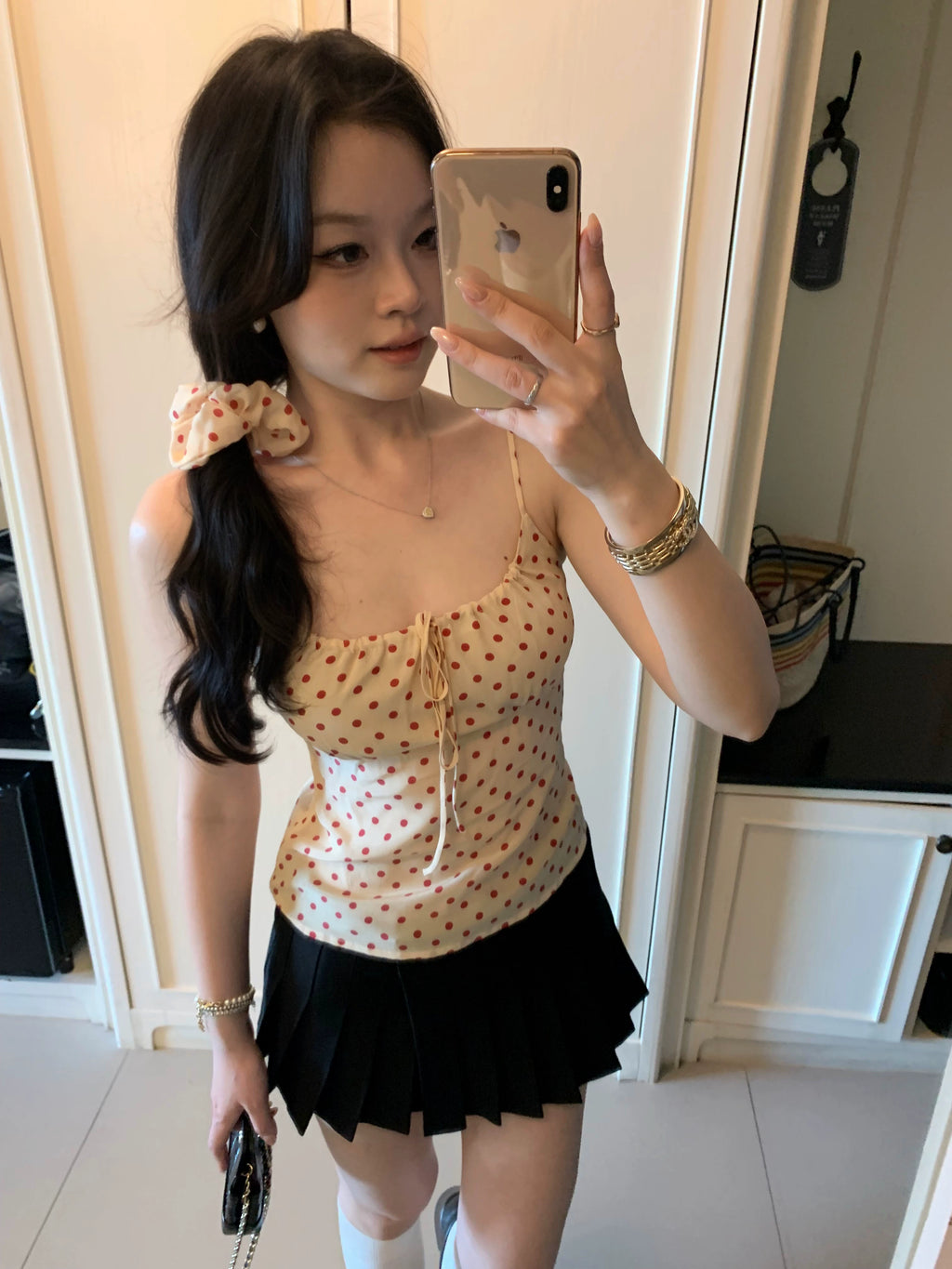 Popchee Polka Dot Slim Sling