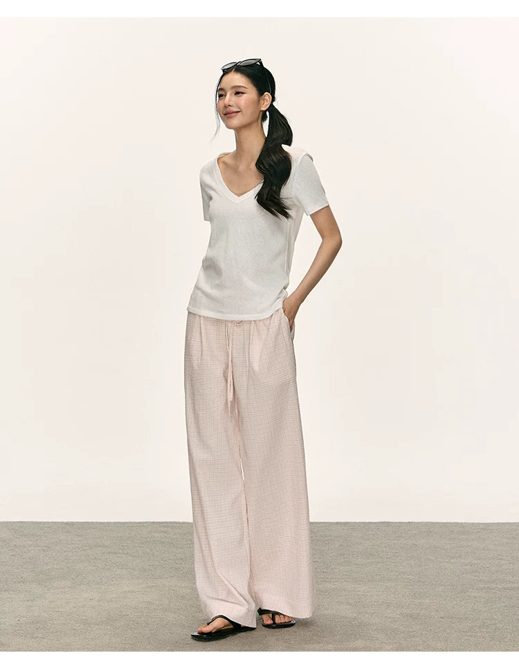 Anna Aneae Versatile Plaid Slacks