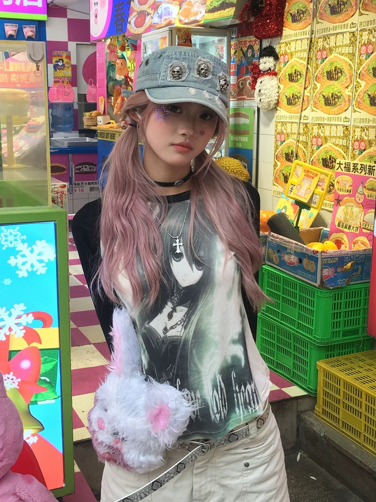 WEBBAR Slim Splicing Long Sleeve Y2K Spice Girls Asia