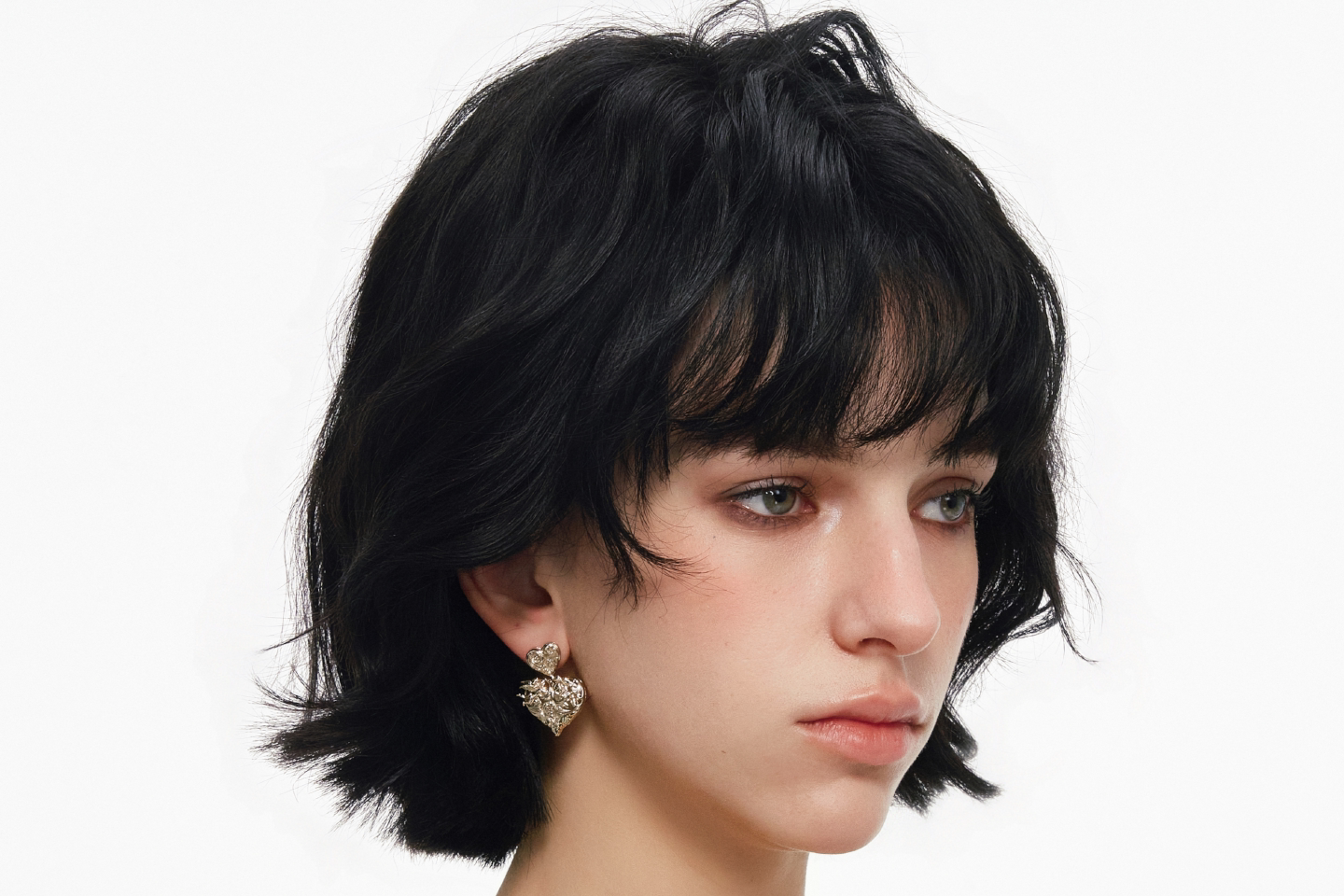 SUMIYAKI Double-sided Relief Retro Love Earrings