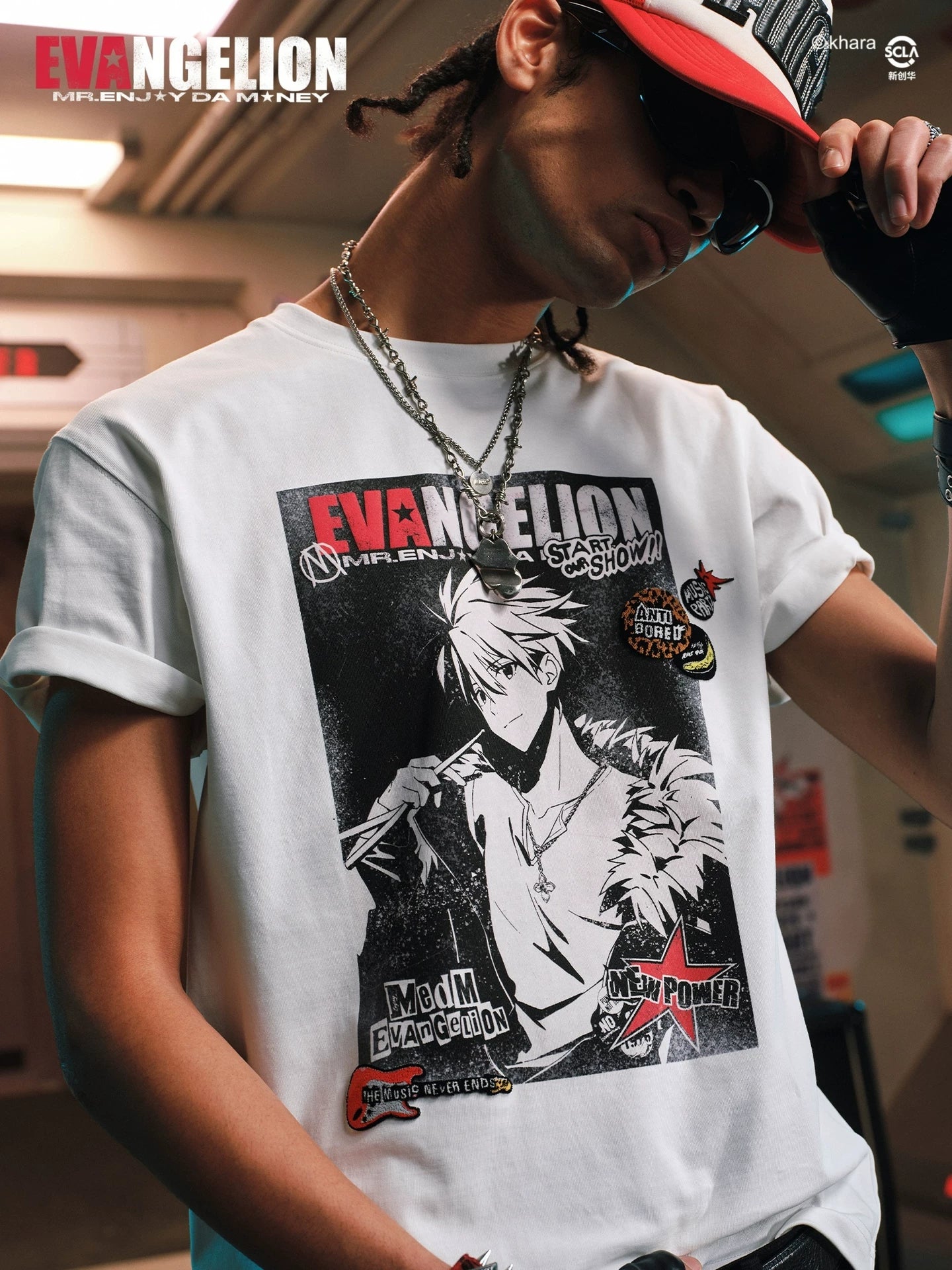 MEDM Old Casual Crew Neck Versatile Tee