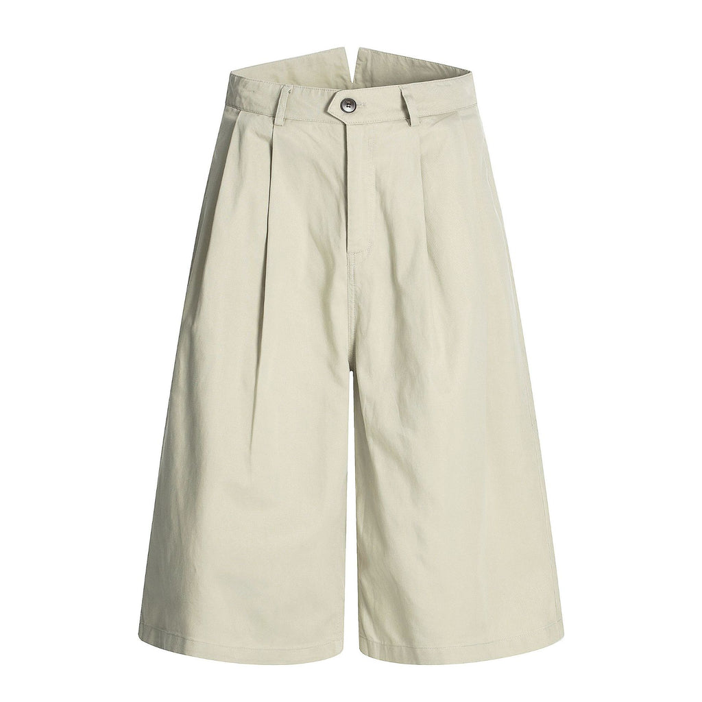 11KN Retro Simple Tooling Cropped Pants