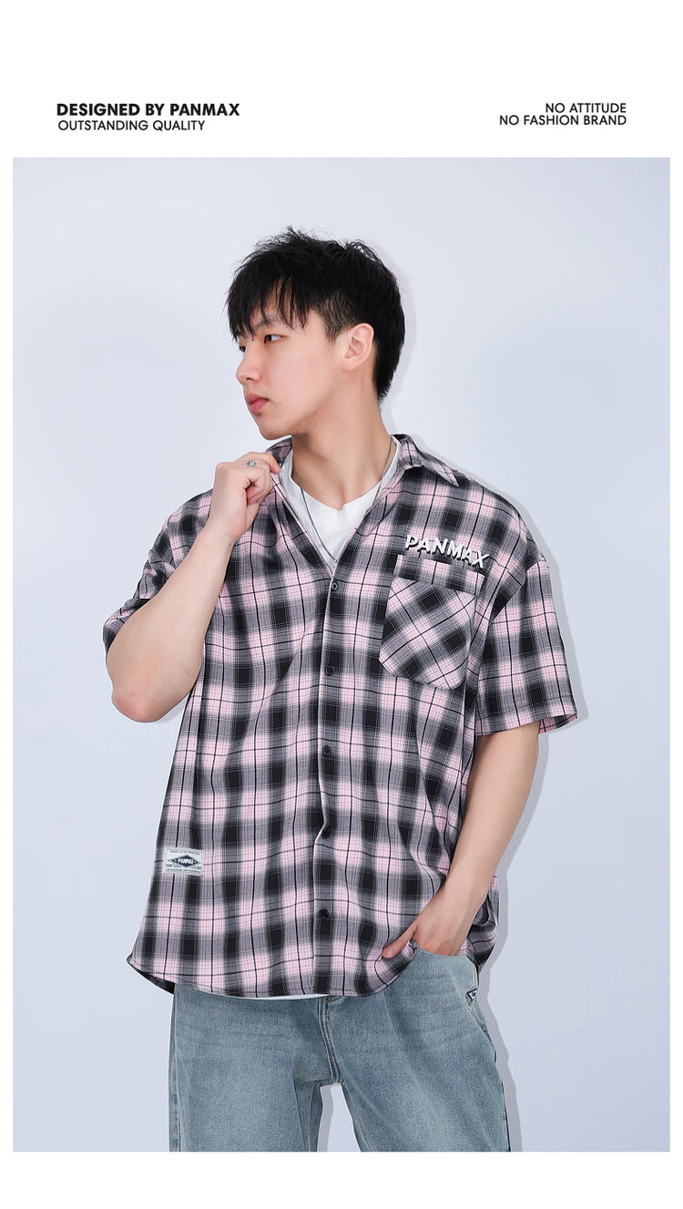 PANMAX Plaid Guochao Loose Shirt