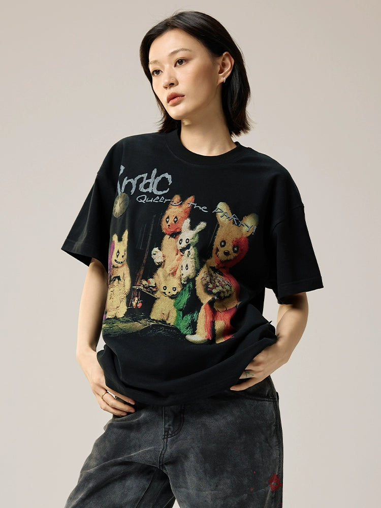 Remedy Bunny Party Cartoon Tee