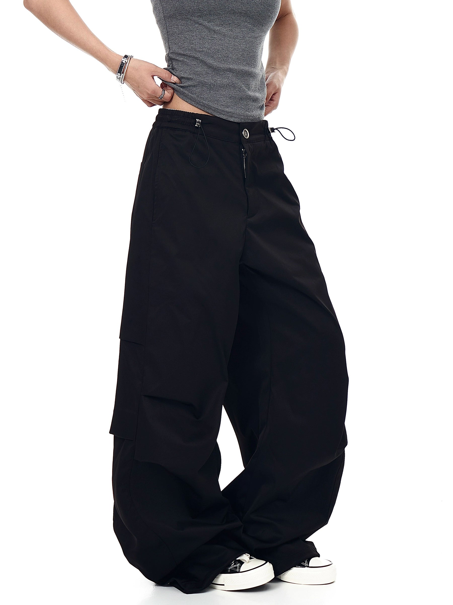 BLACKLISTS Pleated Quick-drying Tooling Narrow Scimitar Pants