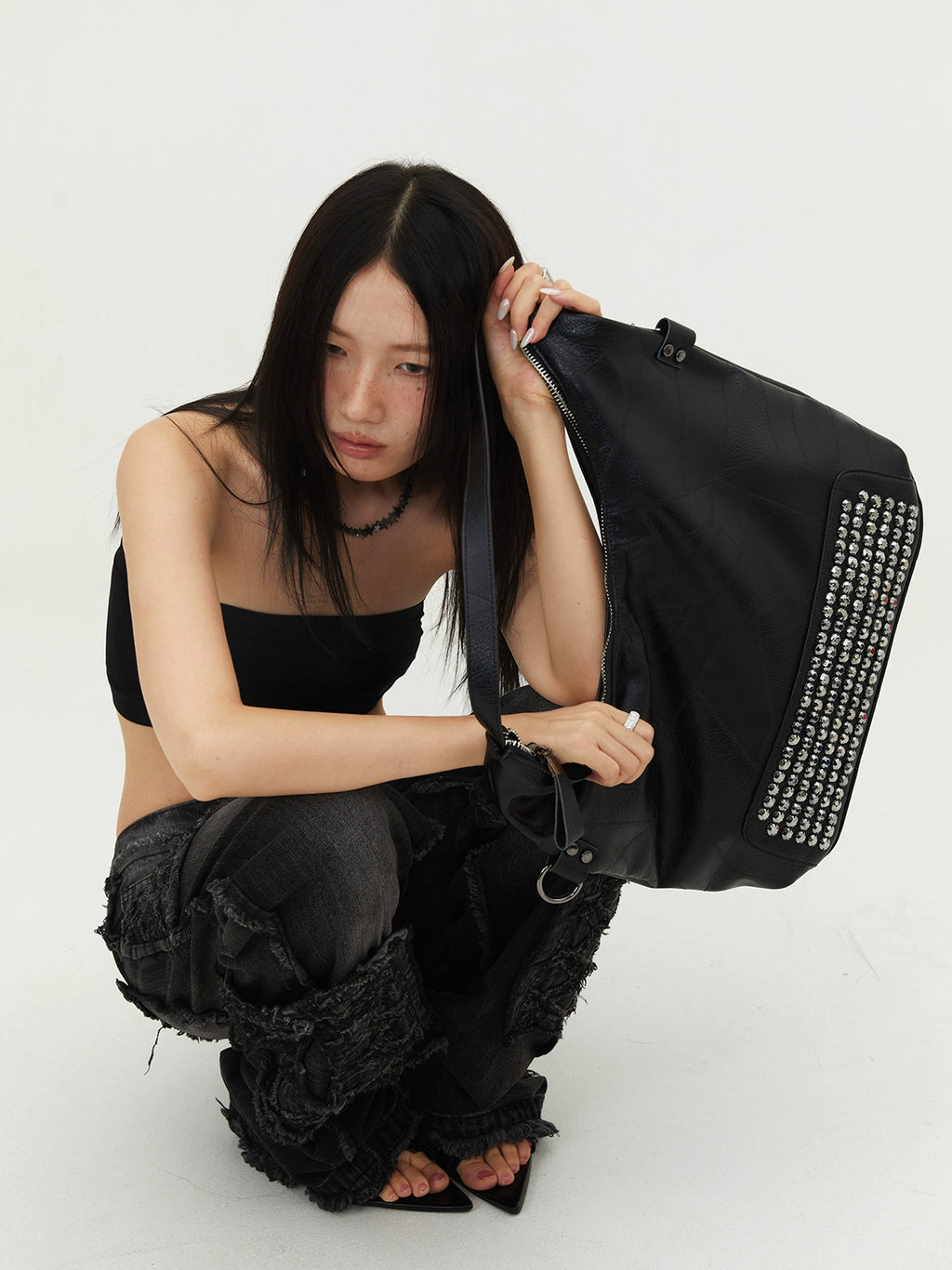 BINGBONG Shoulder Bag Liuding Large Bag Millennium Oblique Span Bag