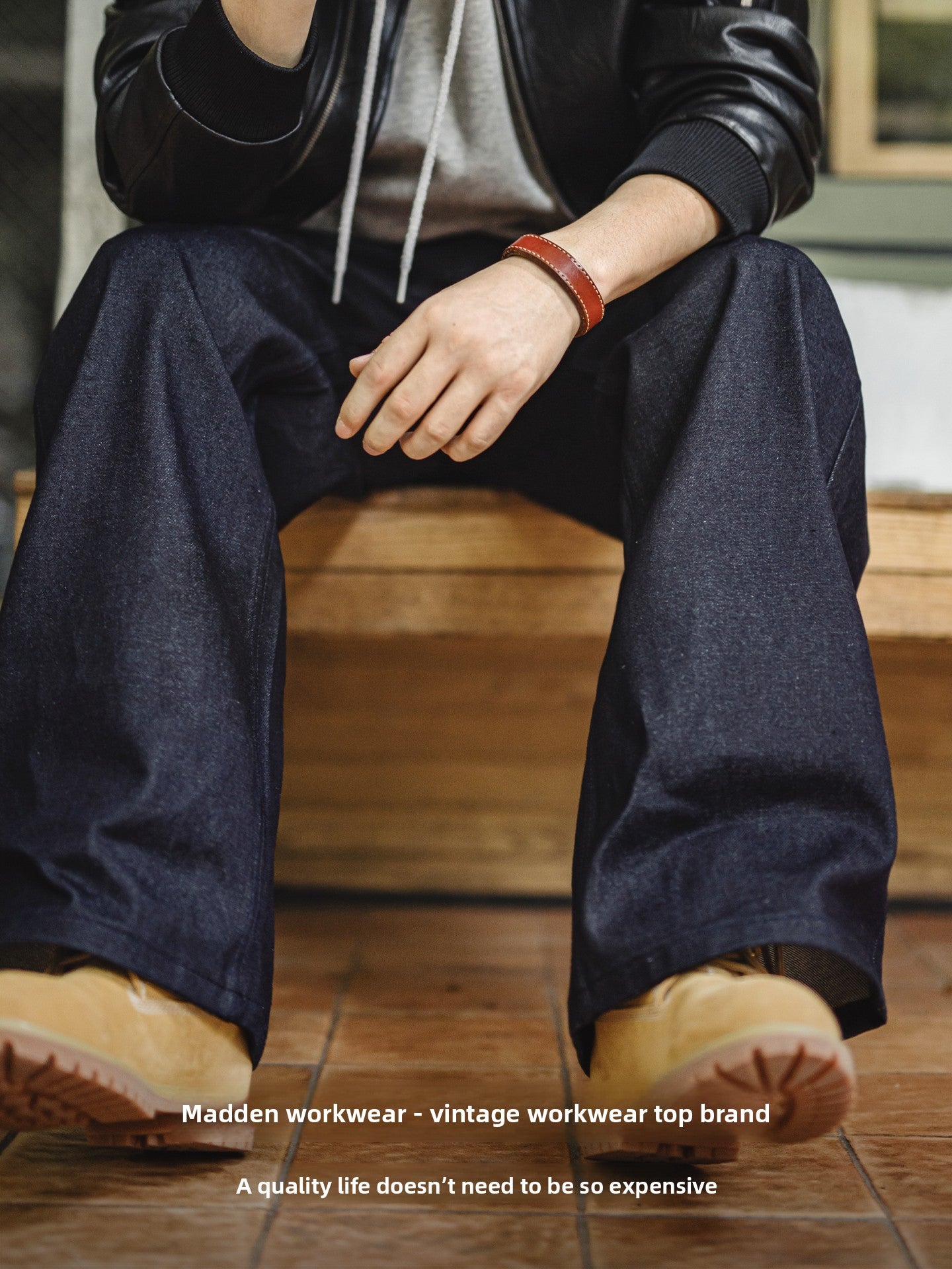 Madden retro slightly stretched wide-leg jeans