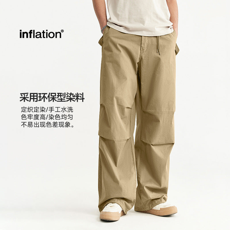INF Wash Wide Leg Paratrooper Pants