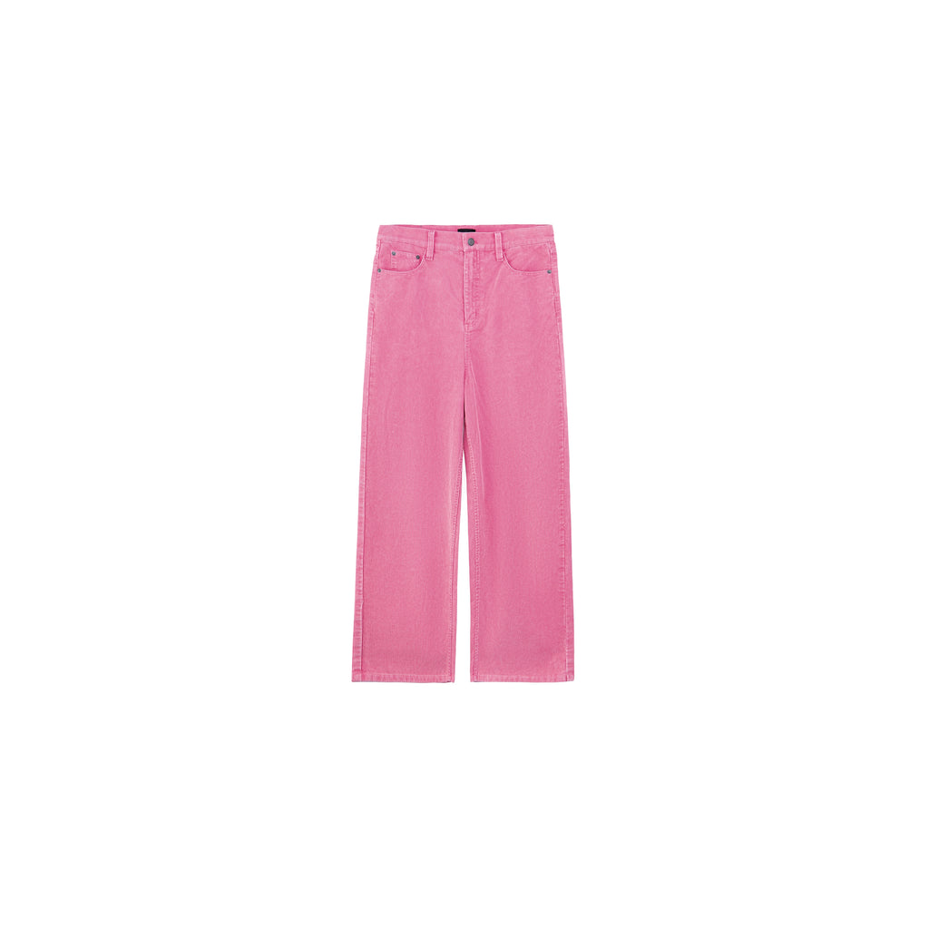 PLUS NO LOGO Corduroy Retro Old Loose Straight Trousers