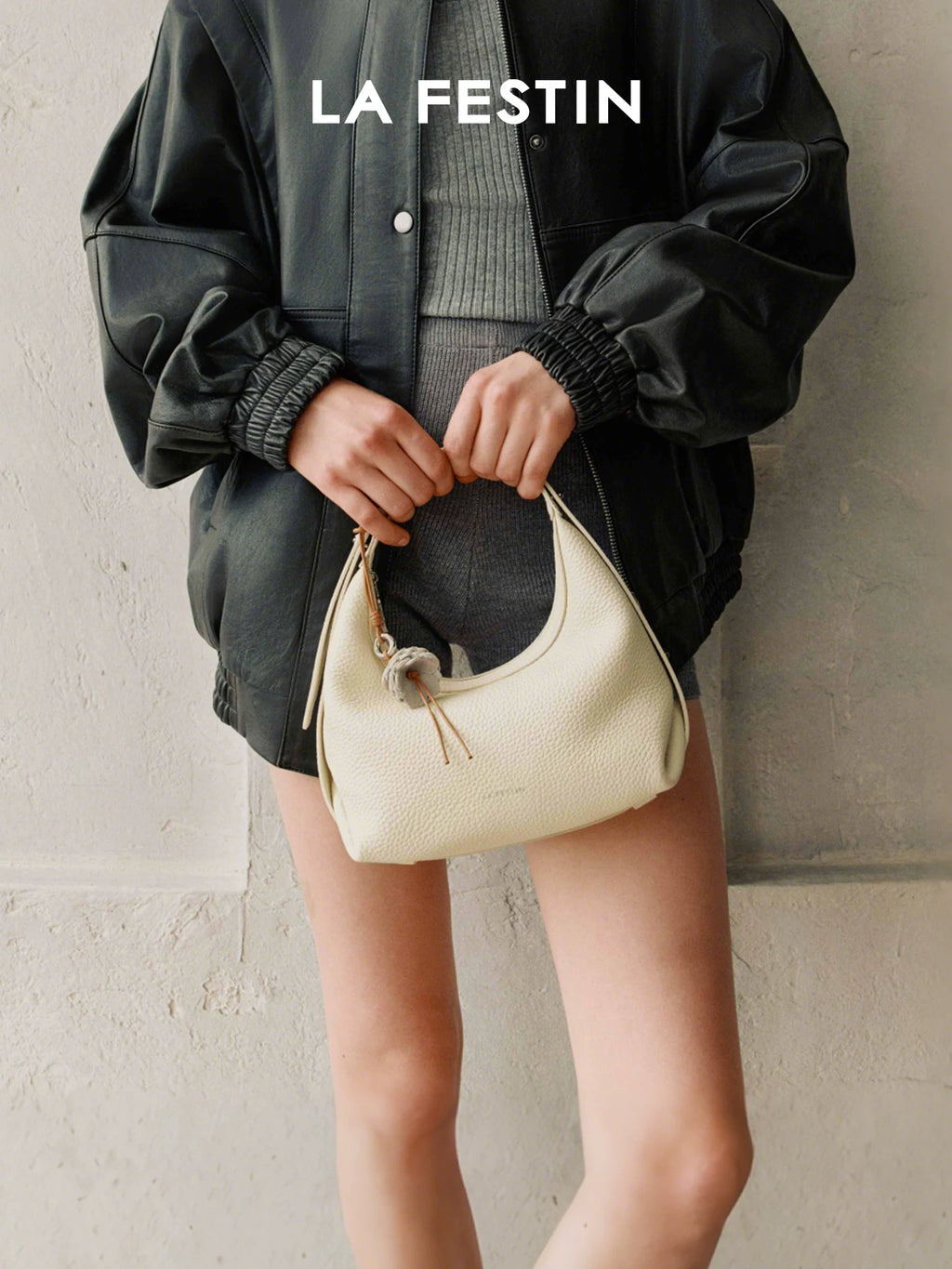 La Festin Leather Crossbody Underarm Bag
