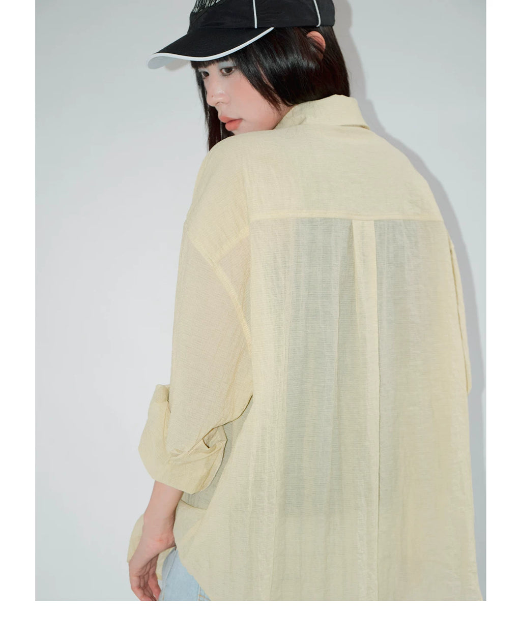 FUNKYFUN Light and Loose Sunscreen Blouse Jacket