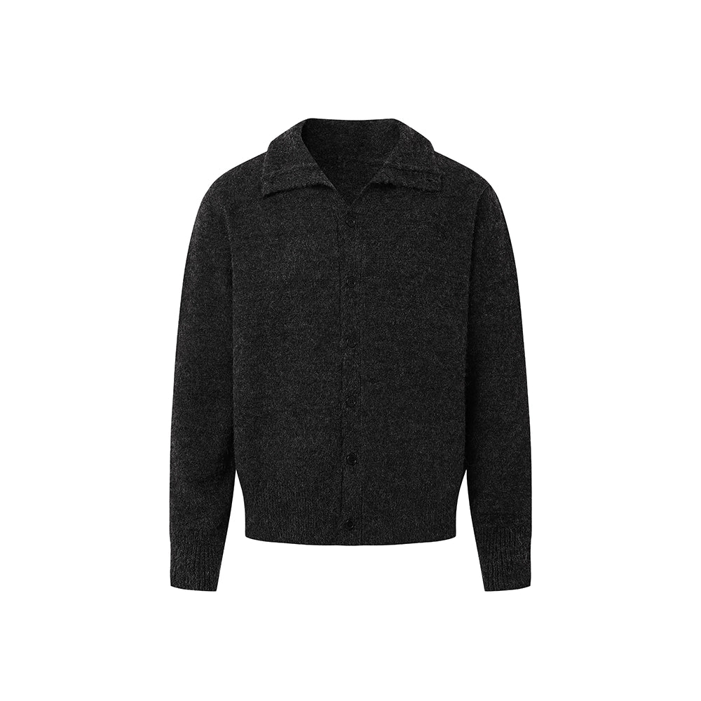 DIMC Stand-up Neck Knitted Cardigan Jacket