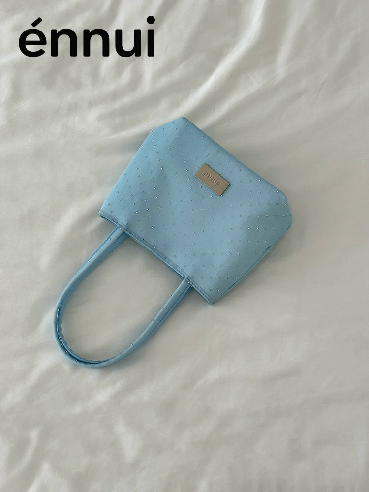 ENNUI Mesh Hot Drilling Transparent Underarm Bag