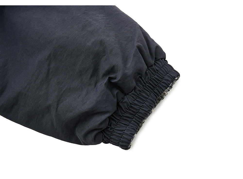 EME Vintage Double Sided Plaid Lapel Jacket