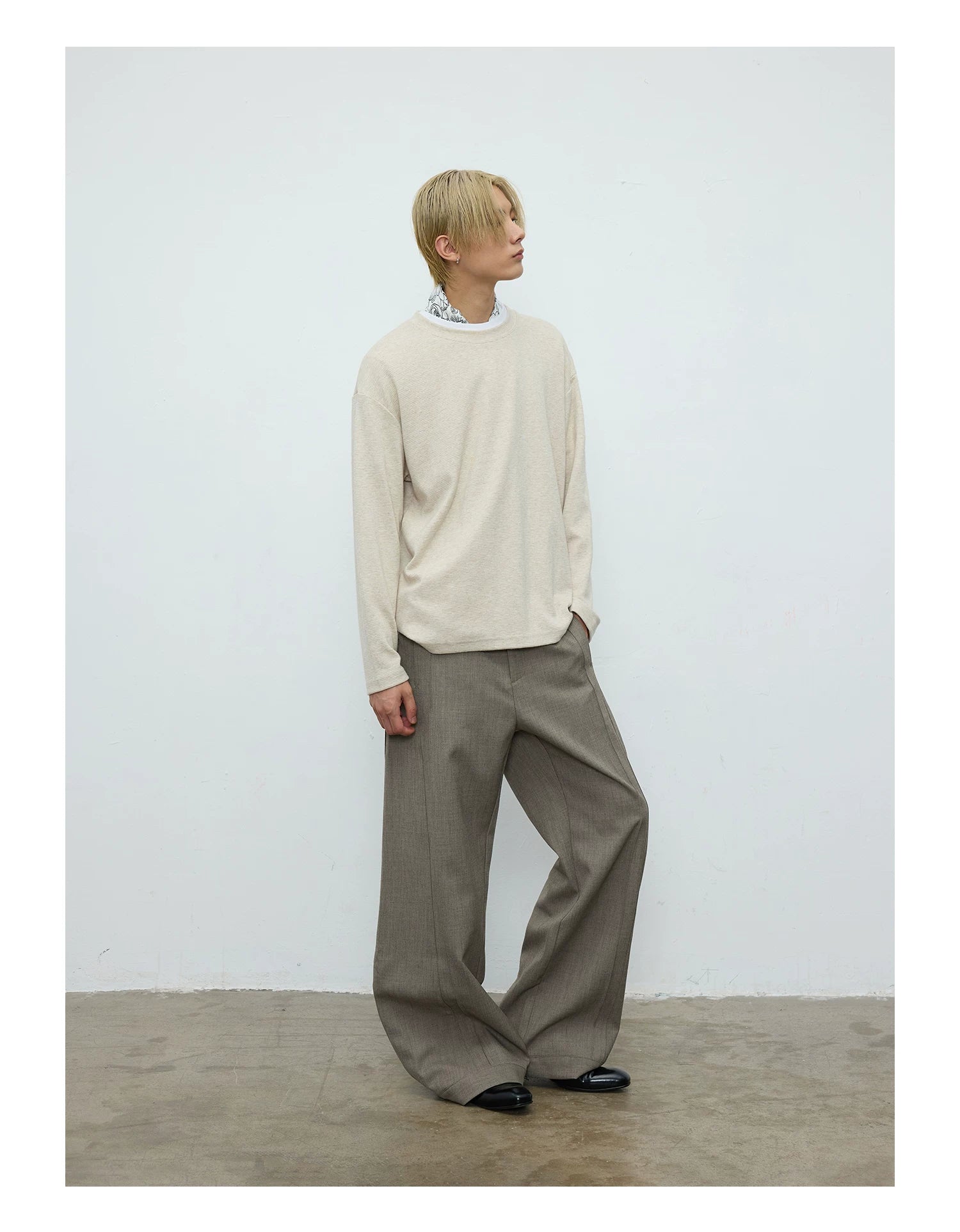 TERRAINCOGNITA Pinch Pleated Silhouette Casual Versatile Trousers