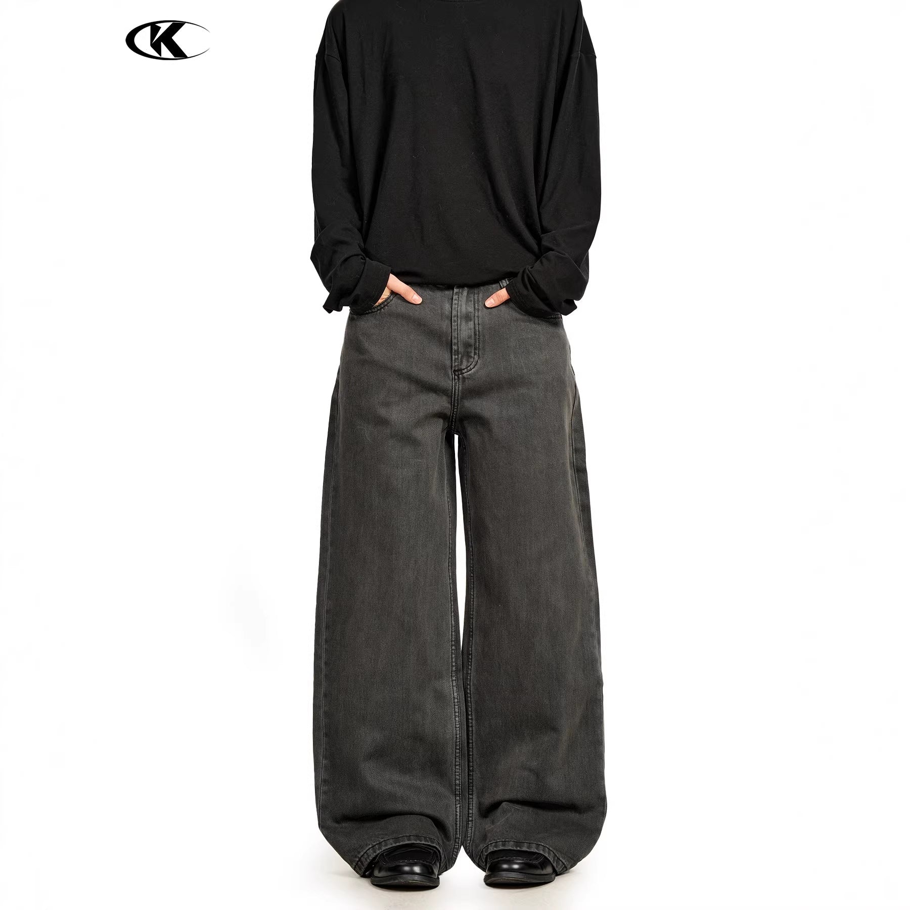11KN Retro Casual Three-dimensional  Slim-fitting Pants