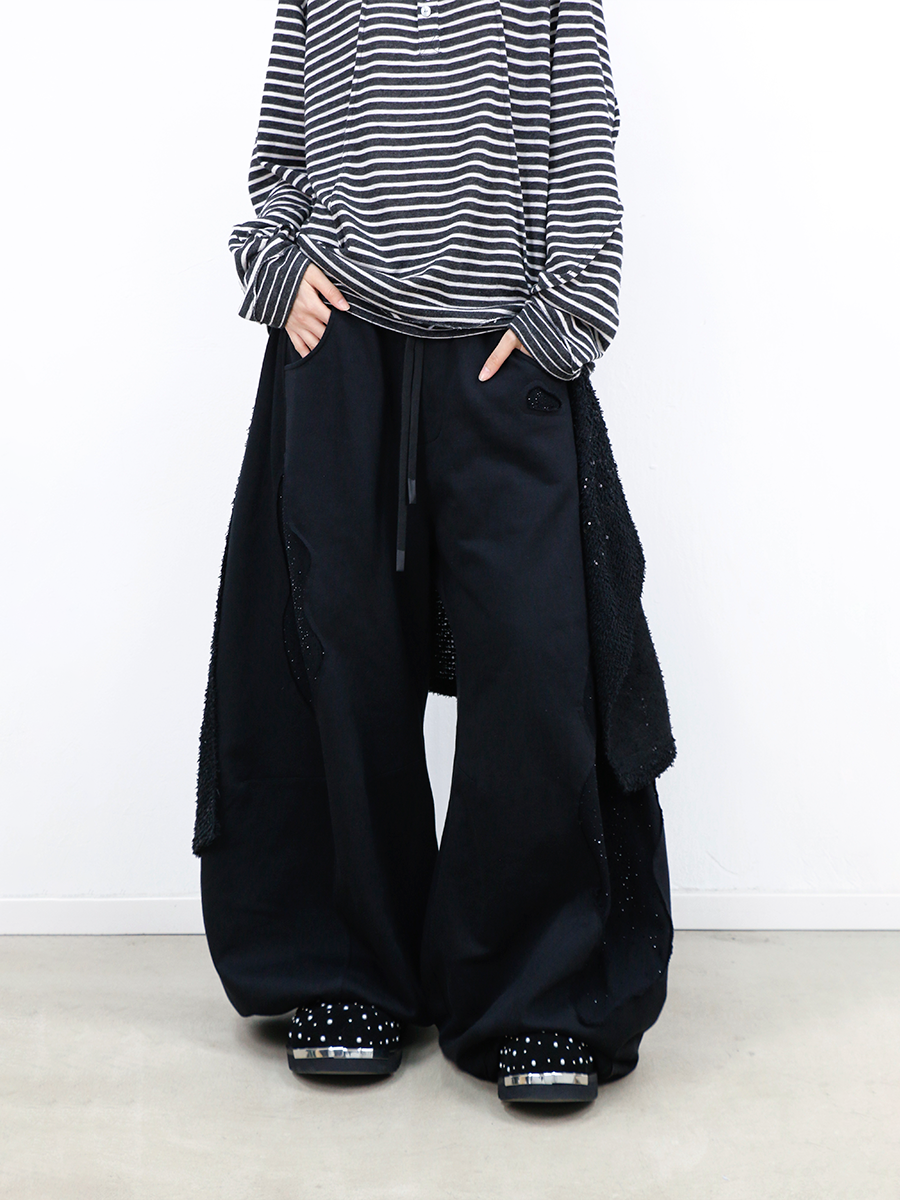 RELABEL Removable Fart Curtain Casual Sweatpants