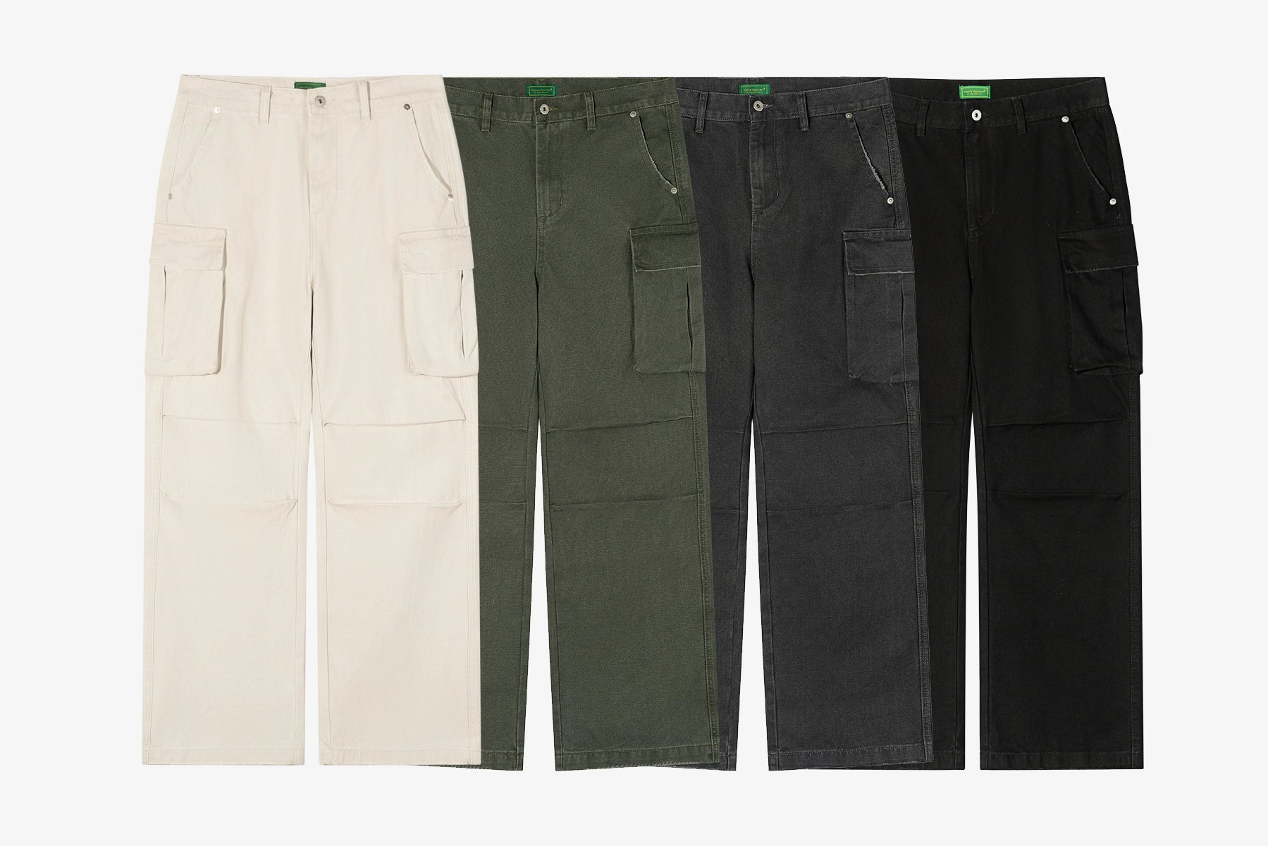 NO LOGO Straight Loose Washed Old Overalls