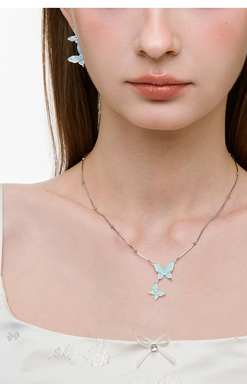 BULUBULU Mint Ice Butterfly Necklace
