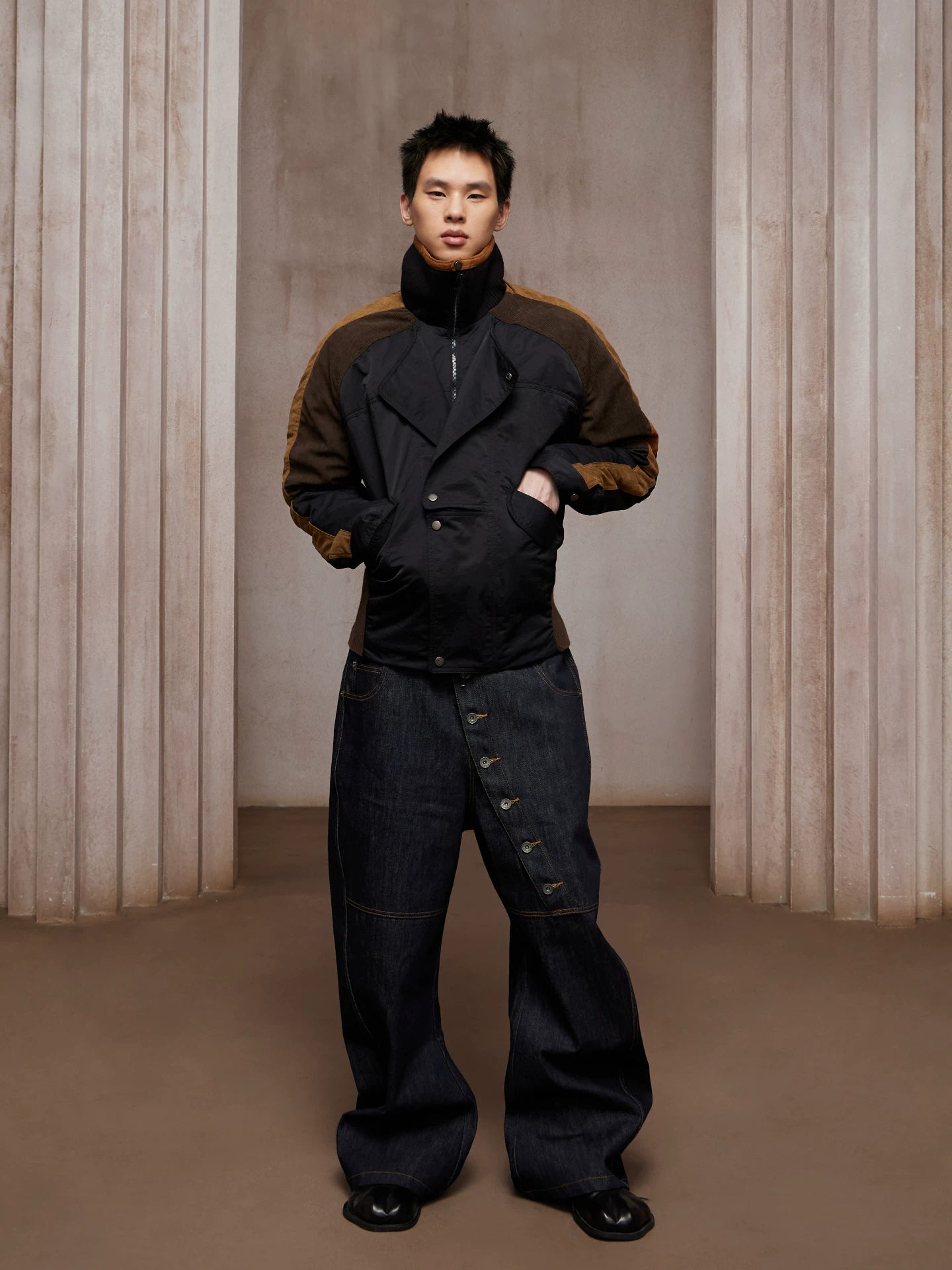 DND4DES Retro Long-breasted Scimitar Jeans