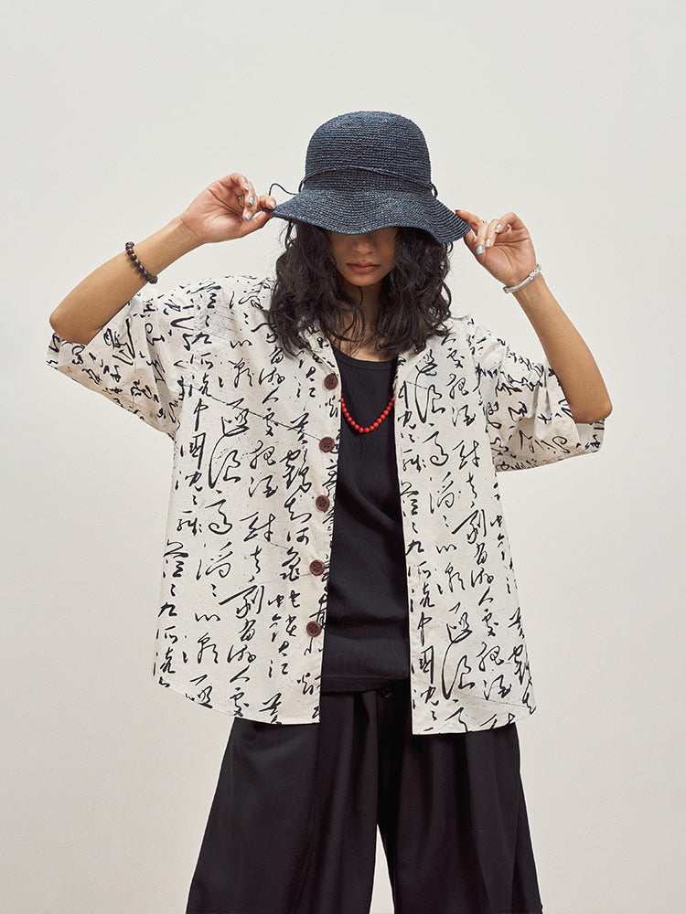 OSCILL Yellow Crane Tower Shirt