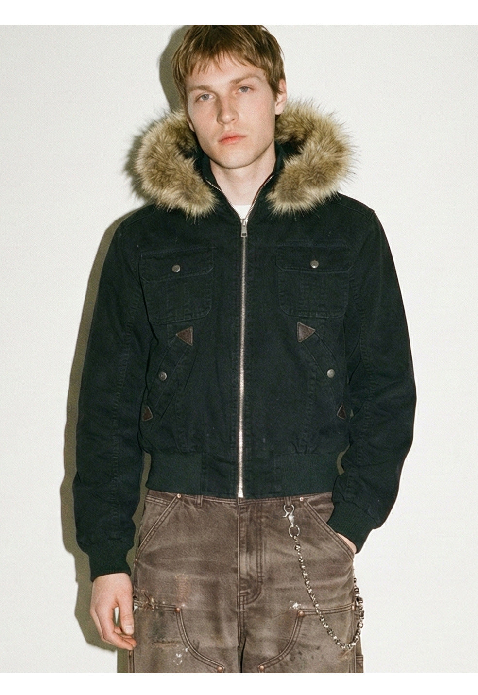 MADEEXTREME Fur Collar Tooling Jacket